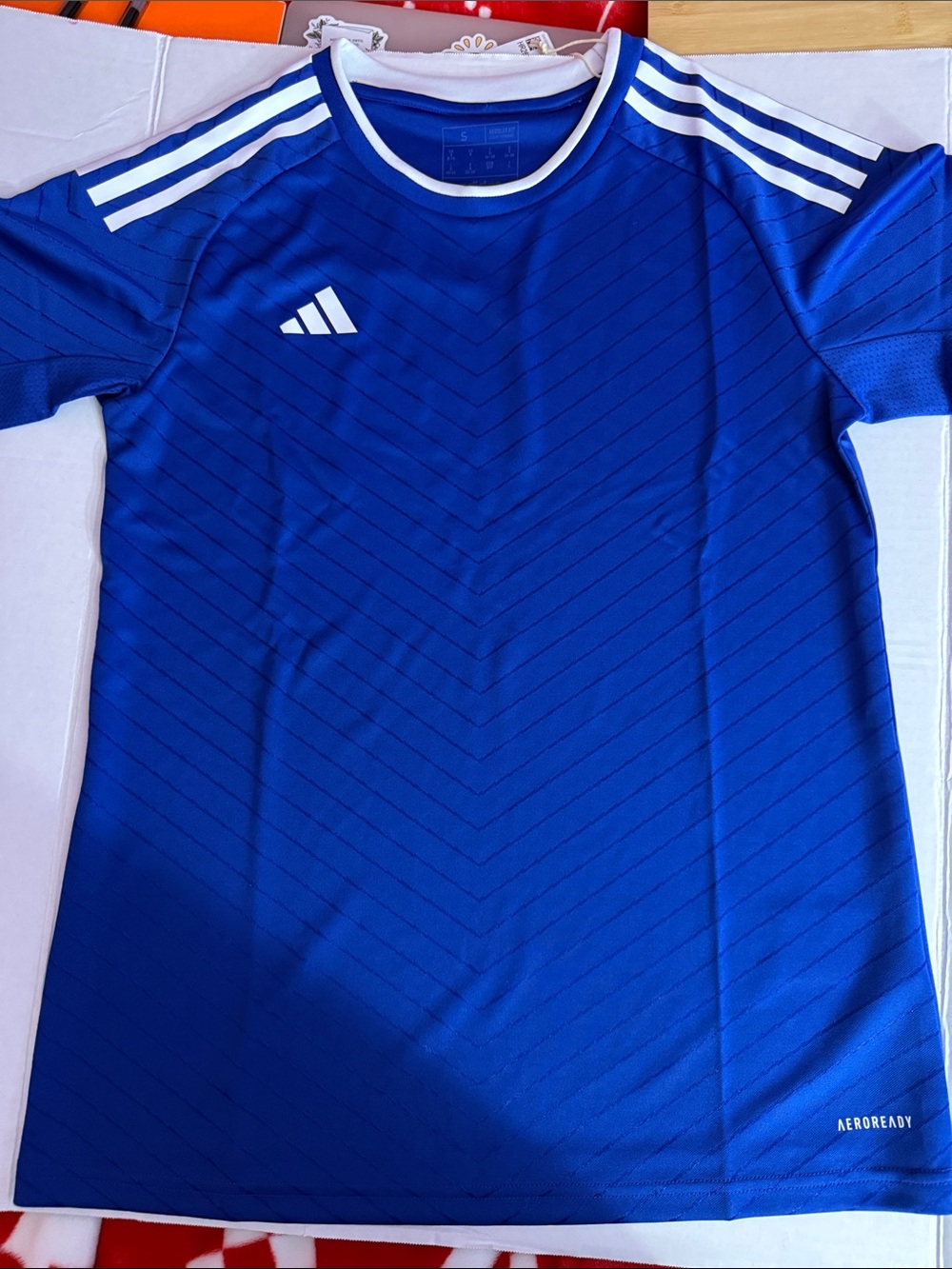 adidas Royal Blue Short-Sleeve AEROREADY Soccer Tee